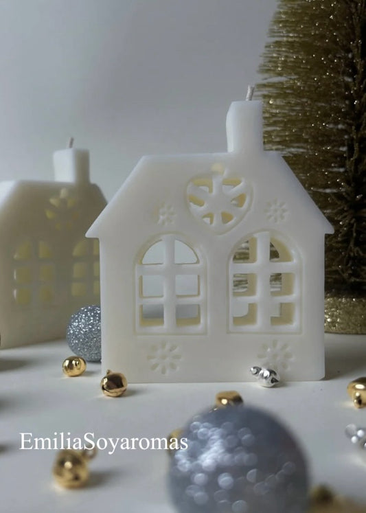 Gingerbread house candles